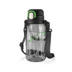 MILTON Regan 850 2-in-1 Lid Sip or Gulp Water Bottle | Sturdy Handle And Strap I BPA Free| Food-Grade | One-Touch Open | Leak-Proof | Ideal for Office, School, College, Gym | 836ml, Black