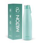 Milton Fame 1000 Thermosteel Water Bottle 880 ml, 24 Hr Hot and Cold I Leak Proof Lid, ISI Certified I Vacuum Insulated I for Office, Gym, School I Aqua Green