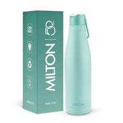 Milton Fame 1000 Thermosteel Water Bottle 880 ml, 24 Hr Hot and Cold I Leak Proof Lid, ISI Certified I Vacuum Insulated I for Office, Gym, School I Aqua Green