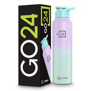 Stainless Steel Water Bottle Craft Green-Purple Ombre 950ml