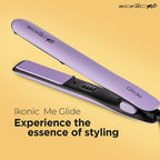 Ikonic Glide Hair Straightener | Ceramic Coated Floating Plates | Quick Heat Up | Switch Light Inidcator |Compact Design | Travel Friendly | for All Hair Types, Lilac