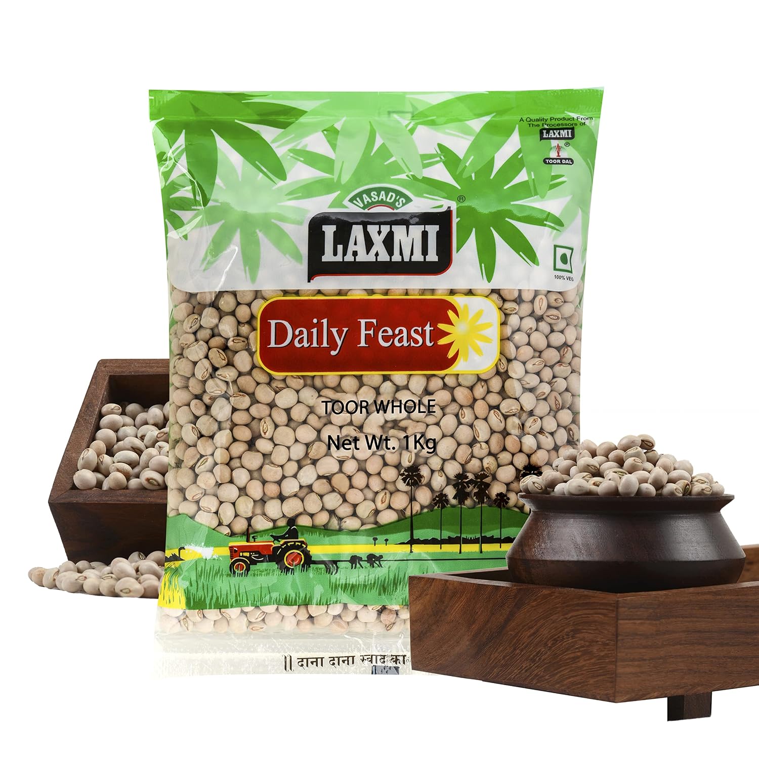 Laxmi Daily Feast Toor Whole 1kg