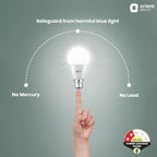 Orient Electric 15W High Glow LED bulb| 180-degree wide beam angle| Voltage surge protection up to 4 kV| 6500K, Cool White| B22d base| Made in India| Pack of 1
