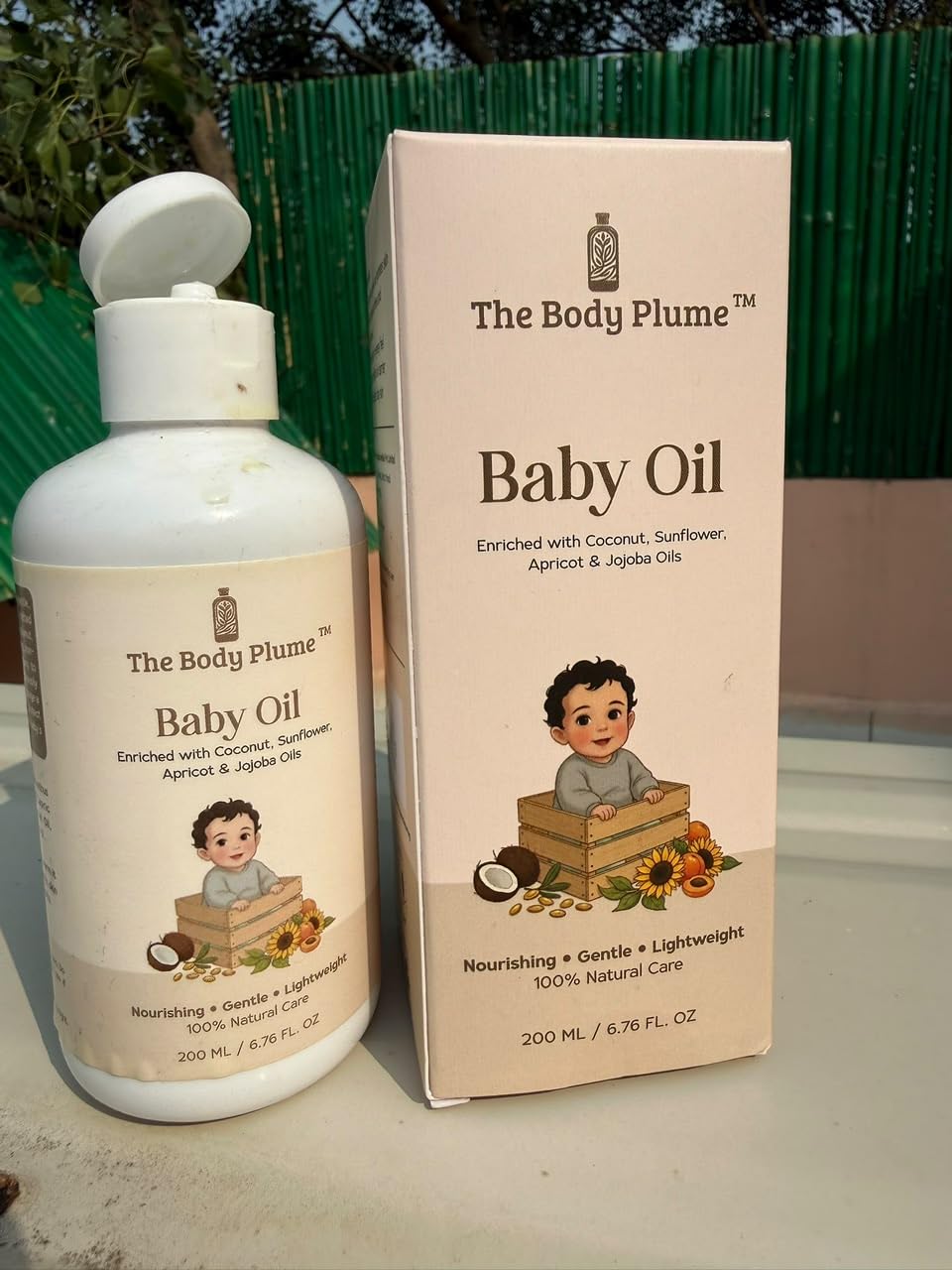 Baby Oil with Coconut, Sunflower, Jojoba & Apricot | 200ml