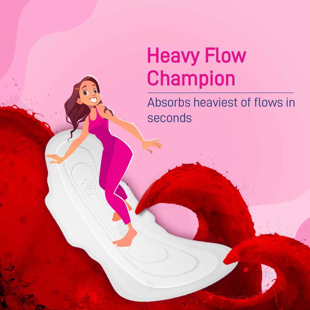 Paree Super Soft Sanitary Pads for Women| XL-30 Pads|With Double Feathers Sanitary Pads