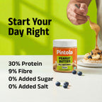 Pintola All Natural Peanut Butter Creamy 350g | Smooth | Unsweetened | 30g Protein