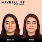 Maybelline New York Liquid Foundation, Matte & Poreless, Full Coverage Blendable Normal to Oily Skin, Fit Me, 115 Ivory, 18ml