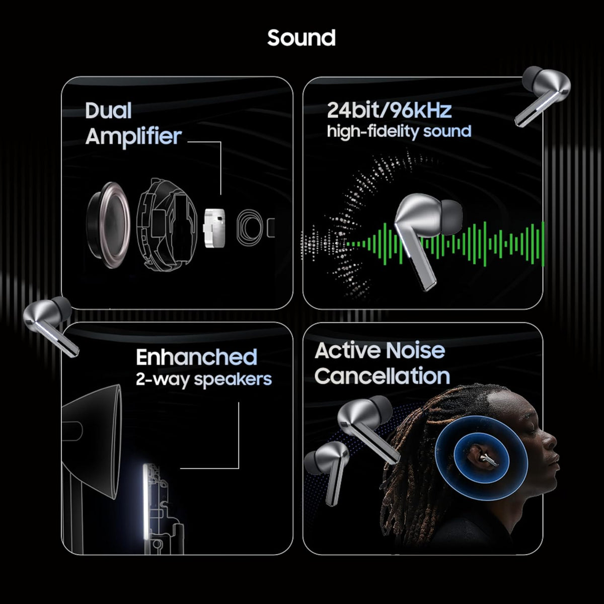 Samsung Galaxy Buds3 Pro Wireless Earbuds, Powered by Galaxy AI, IP57, Active Noise Cancellation, Adaptive Noise Control, 37hrs Battery, 360 Surround Sound, Pinch Controls, Galaxy Ecosystem, White