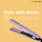 Ikonic Glide Hair Straightener | Ceramic Coated Floating Plates | Quick Heat Up | Switch Light Inidcator |Compact Design | Travel Friendly | for All Hair Types, Lilac