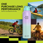 Stainless Steel Water Bottle Craft Green-Purple Ombre 950ml