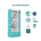Bambo Nature Premium Baby Pants Diapers for Kids Large Size (7-12 Kgs), Super Absorbent, Breathable, Extra Soft, Dermatologically Tested, Hypoallergenic Infant Nappies With Wetness Indicator, 40 Count