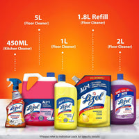 Lizol Kitchen Cleaner Spray - 450 ml | Suitable for all Kitchen Surfaces, Gas Stove, Countertop, Tiles, Chimney and Sink | Kills 99.9% germs