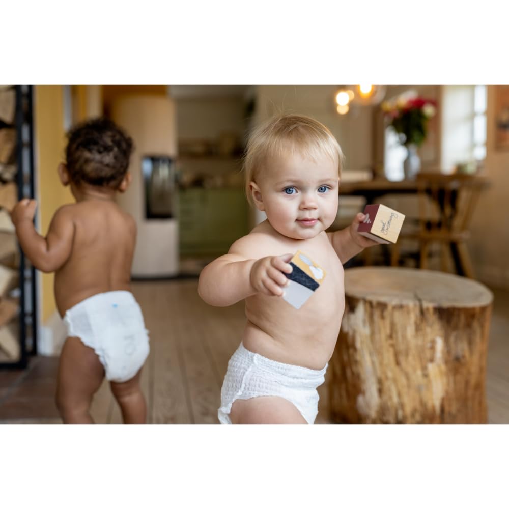Bambo Nature Premium Baby Pants Diapers for Kids Large Size (7-12 Kgs), Super Absorbent, Breathable, Extra Soft, Dermatologically Tested, Hypoallergenic Infant Nappies With Wetness Indicator, 40 Count