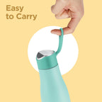 Milton Fame 1000 Thermosteel Water Bottle 880 ml, 24 Hr Hot and Cold I Leak Proof Lid, ISI Certified I Vacuum Insulated I for Office, Gym, School I Aqua Green