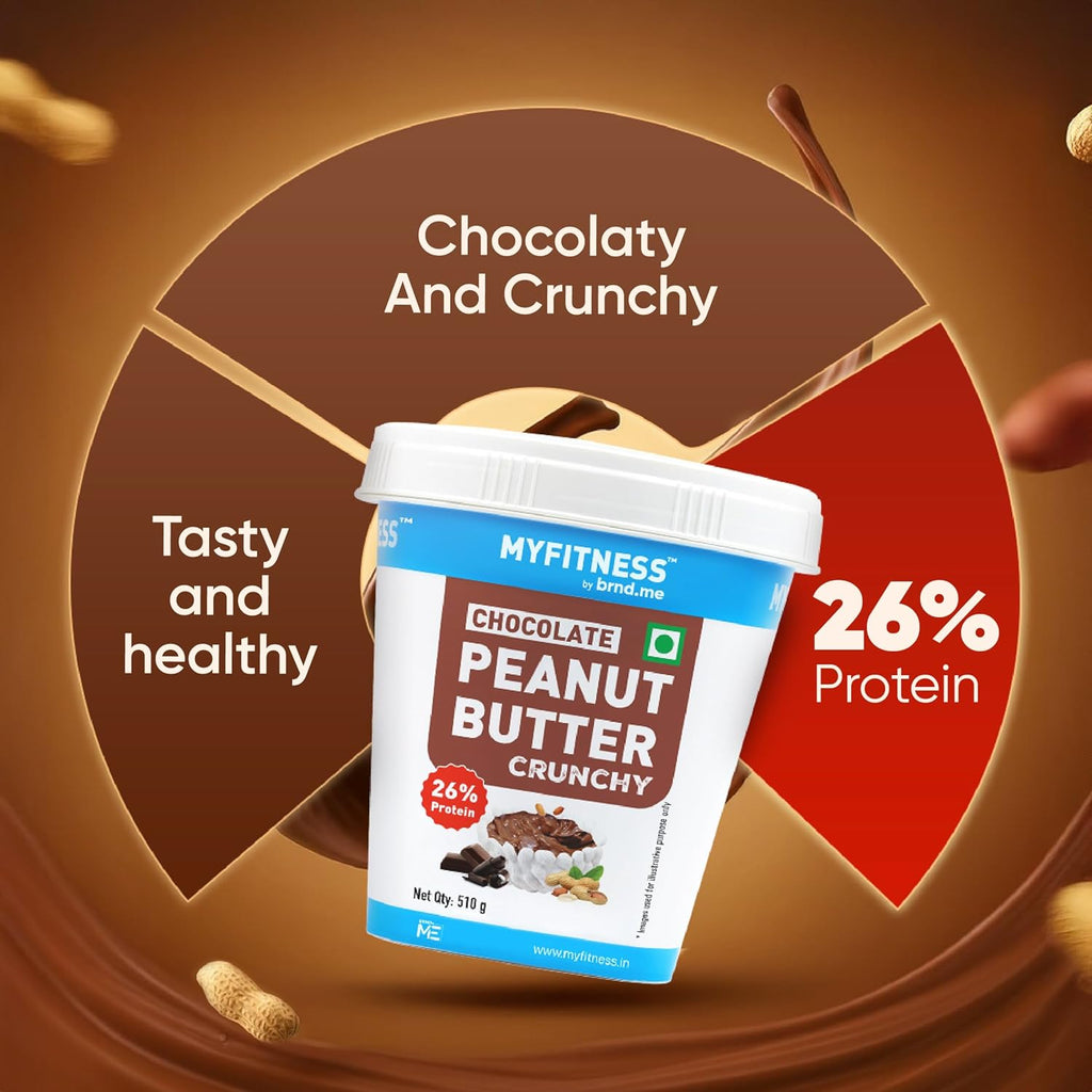 MYFITNESS Peanut Butter Chocolate Spread Crunchy 510g