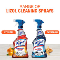 Lizol Kitchen Cleaner Spray - 450 ml | Suitable for all Kitchen Surfaces, Gas Stove, Countertop, Tiles, Chimney and Sink | Kills 99.9% germs