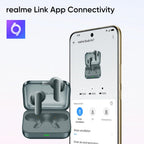 realme Buds Air 7,12.4mm Dynamic Bass Drivers,52Hrs Playtime,52dB Hybrid ANC,6 Mic ENC,45ms Low Latency,360° Spatial Audio,Hi-Res LHDC,IP55 Dust & Water Resistant,True Wireless TWS BT v5.4(Moss Green)