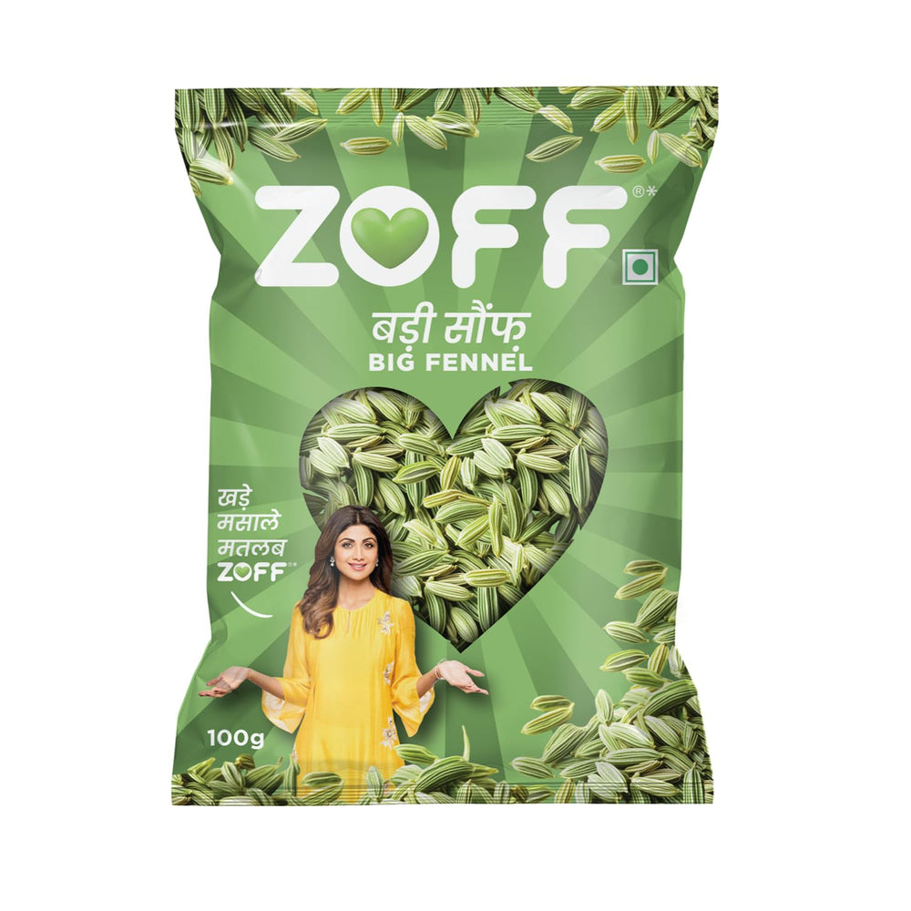ZOFF Big Fennel Whole- Saunf in Fresh 100gm